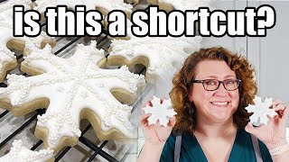 Beginners guide to decorating sugar cookies | snowflake cookies!