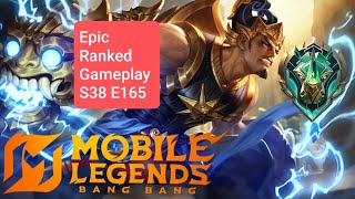 Epic Ranked Gameplay S38 E165 Menuju Global dengan Taktik dan Momen Epik! MLBB