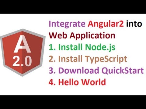 Angular 2 Integrate Angular with ASP NET Web Application