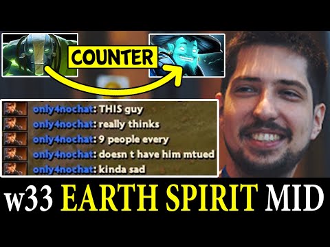w33 Earth Spirit COUNTER Storm Spirit | Dota 2 Pro Players Clips