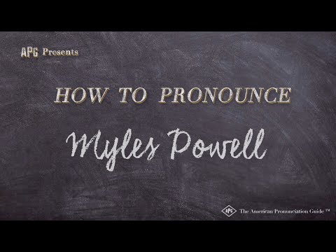 How to Pronounce Myles Powell (Real Life Examples!)