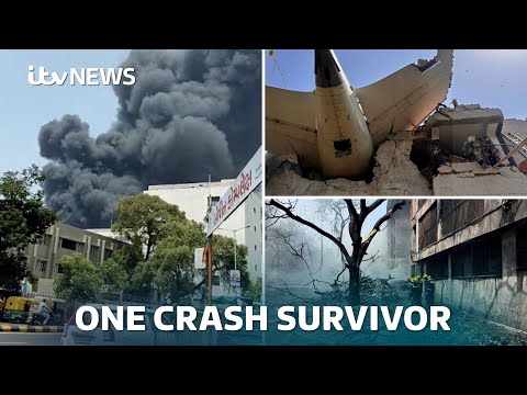 One British survivor as London-bound plane crashes in India | ITV News