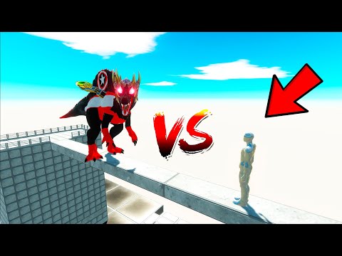 FPS AVATAR VS KING SPINOSAUR CAPTAIN AMERICA EXTREME PARKOUR IN THE - Animal Revolt Battle Simulator