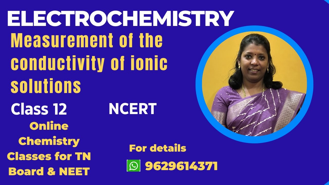 Measurement of the conductivity of Ionic Solutions | Electrochemistry | class 12 | NCERT #cbse