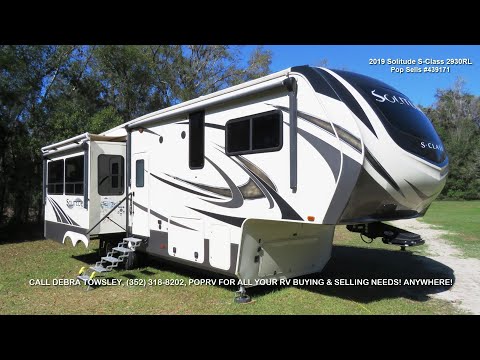 ***SOLD*** But I have Others! 1-Owner, 2019 Grand Design S-Class Solitude 2930RL,  W/D Prep, 2-A/C,