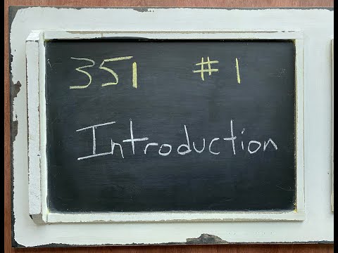 GEOL 351 - #1 - Introduction