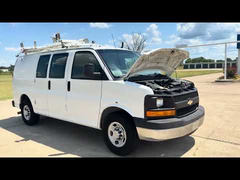 2014 White /TAN Chevrolet Express 2500 Cargo (1GCWGFCB6E1) with an 6.0L V8 OHV 16V CNG engine, 6A transmission, located at 17760 Hwy 62, Morris, OK, 74445, (918) 733-4887, 35.609104, -95.877060 - 2014 CHEVROLET EXPRESS DEDICATED CNG ONLY RUNS ON COMPRESSED NATURAL GAS RWD 6.0L V8 ENGINE. FEATURING POWER LOCKS, POWER WINDOWS, MANUAL MIRRORS, MANUAL SEATS, AM/FM STEREO, LEATHER SEATS, BACKUP CAMERA, TRACTION CONTROL, LOCKING METAL CONSOLE, POWER INVERTER, STEEL SHELVES, SPLIT SWING-OUT RIGHT D - Photo#34