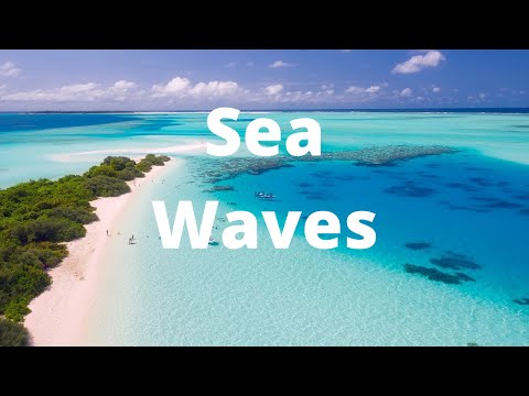 Sea Waves crossing on beach, Relaxation, beautiful waves