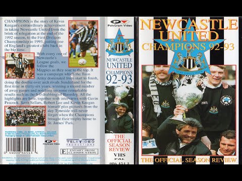 Newcastle United Champions 1992-93 Season Review