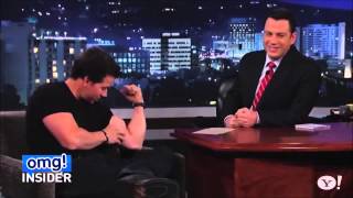 Mark Wahlberg Flexing Muscles Biceps