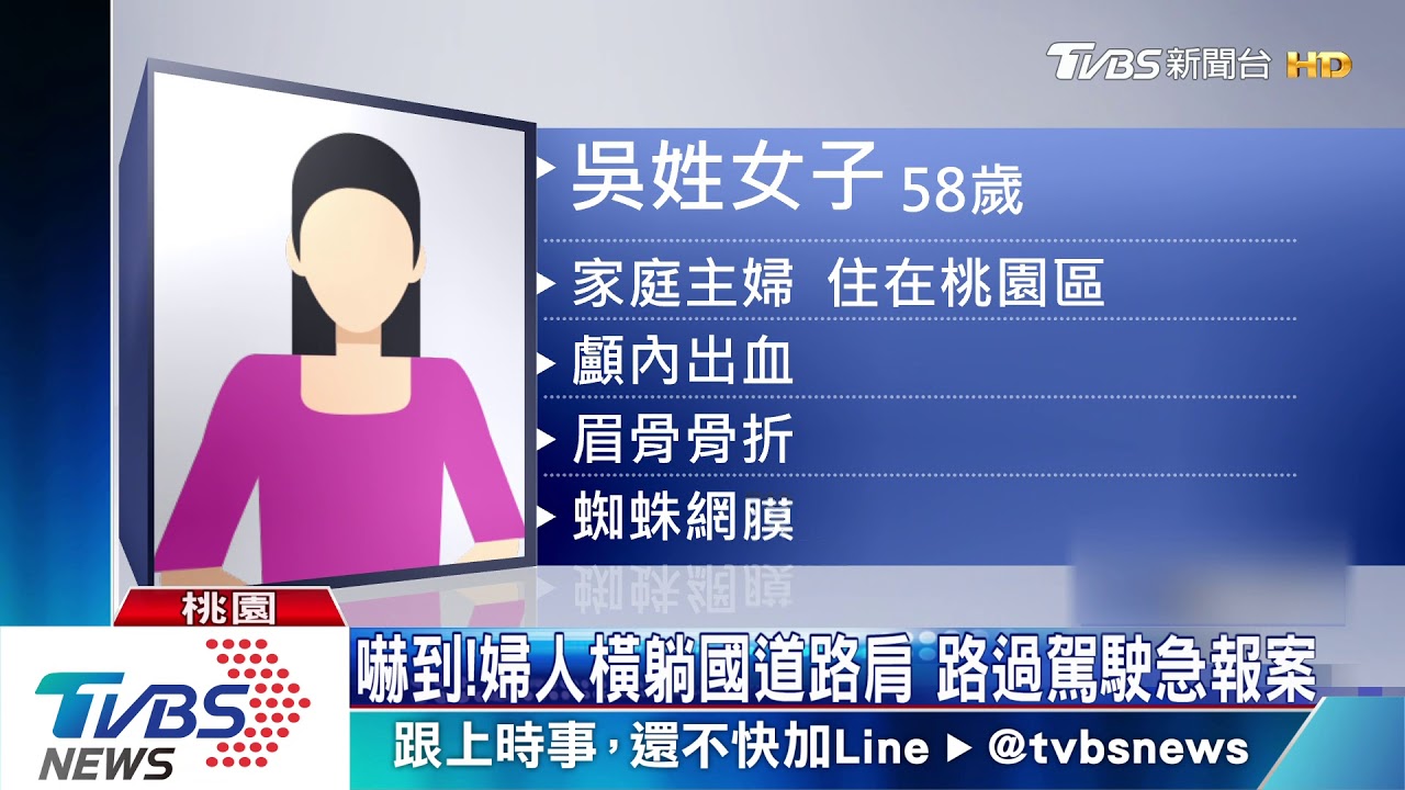 跳車?跳橋?被丟包? 婦人倒國道嚇壞駕駛