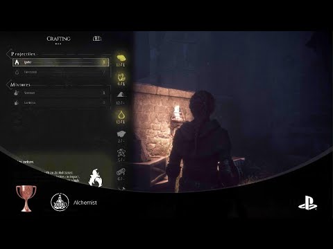 A Plague Tale: Innocencelchemist (BRONZE)Craft 100 ammunitions #PlayStationTrophy