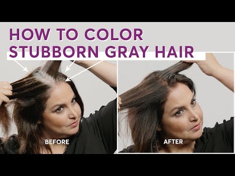 How to Color Stubborn Gray Hair