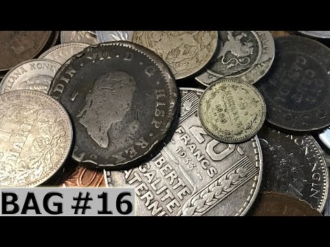 ERROR 1800s WORLD COINS & OLD SILVER Discoveries In 1/2 Unboxing Of Foreign Coins - Hunt #16
