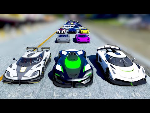 SRT Tomahakw Alien Engine vs All Koenigsegg Hypercars at Special Stage Route X