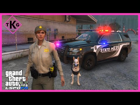 GTA 5 MODS LSPDFR 4K| K9 SHERIFF PATROL EP164 (GTA 5 LSPDFR MODS)