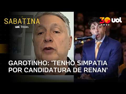 Garotinho diz ter ‘simpatia’ por Renan Santos e crê que Lula e Flávio Bolsonaro não vão ‘mudar nada’