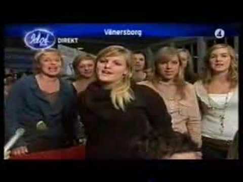 Agnes - Idol 2005 finalen scenintervju #2
