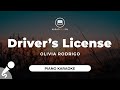Driver's License - Olivia Rodrigo (Piano Karaoke)