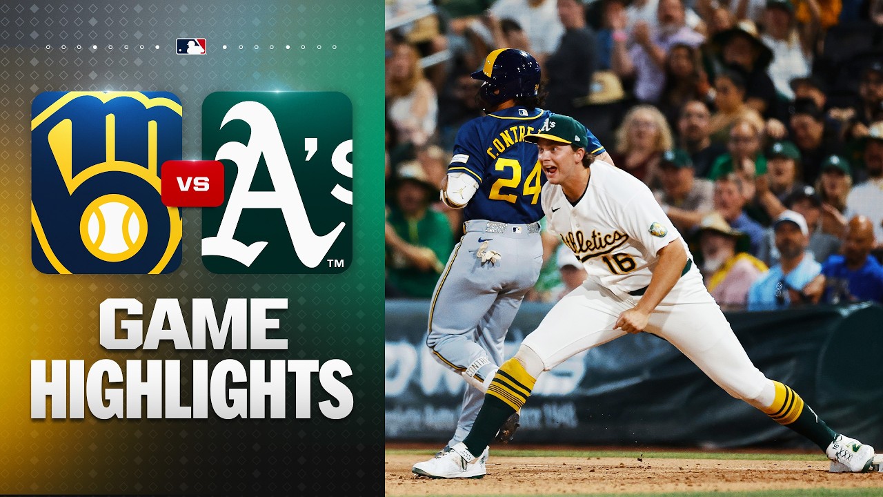 Brewers vs. A's Game Highlights (6/10/26) | MLB Highlights