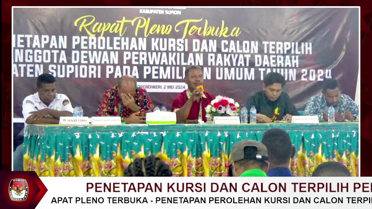 Live Streaming - Rapat Pleno Terbuka Penetapan Perolehan Kursi dan Calon Terpilih Pemilu 2024.