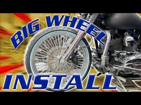 Harley Davidson 23" Wheel & Rake Install