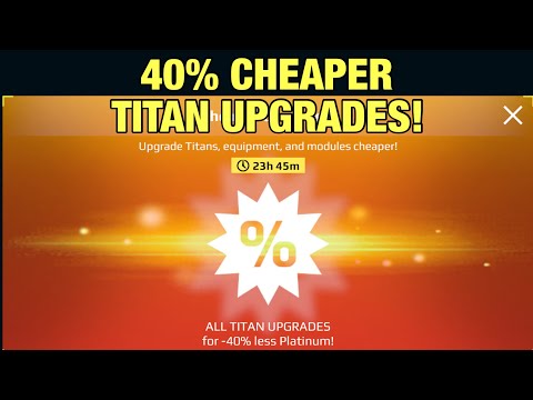 Titan Upgrades 40% Cheaper! One Day Only! Don't Miss Out! | War Robots