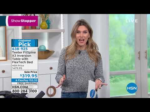 Teeter FitSpine X3 Inversion Table w/FlexTech Bed   10Ye...