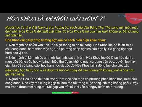 Hóa Khoa là đệ nhất giải thần??
