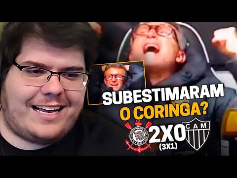 CASIMIRO REAGE: RÁDIO CRAQUE NETO - CORINTHIANS 2X0 ATLÉTICO-MG (COPA DO BR 2023)|Cortes do Casimito