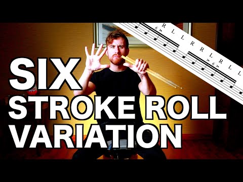 Spice up your SIX STROKE ROLLS with this idea/add on - Drum Lesson