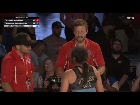 USMC Junior & 16U Nationals | 140lbs Women’s Freestyle Finals | Clover Williams vs Harlow Skenandore
