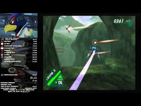 Star Fox: Assault Mission 1 100% (Bronze) IL Speedrun: 5:24 IGT