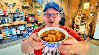 Newfie Easter Leftovers Turned Into the Best Soup (Wood Stove Cooking)