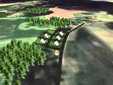 Utformningsförslag för självförsörjande passivhus utanför Gunsta, Funbo