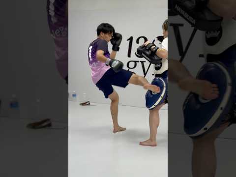 ボディを混ぜたコンビネーションを上手く打てています！ #boxing #キックボクシング #mma