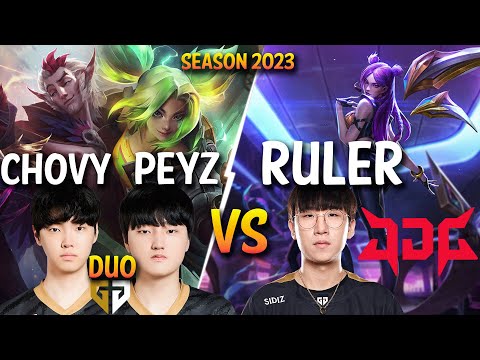 GEN Peyz + GEN Chovy VS JDG Ruler - Patch 13.18 KR Ranked