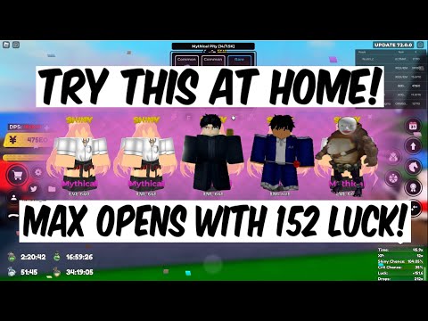 MAX OPENS WITH 152 LUCK! UNLUCK TOKYO! WE GOT HEAVENLY JIM WOOL! | Anime Fighters Simulator | Roblox