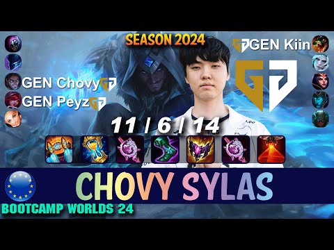 GEN Chovy SYLAS vs LEBLANC Mid - Patch 14.21 EUW Ranked WORLDS 2024 Bootcamp | lolrec