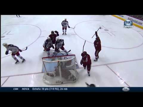 Oliver Ekman-Larsson Puts Puck and Himself in the Net vs Blue Jackets