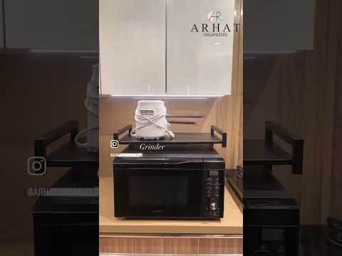 3 shelves mild steel expandable microwave stand, size/dimens...