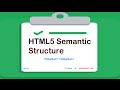 Html5 Semantic Structure Elements 