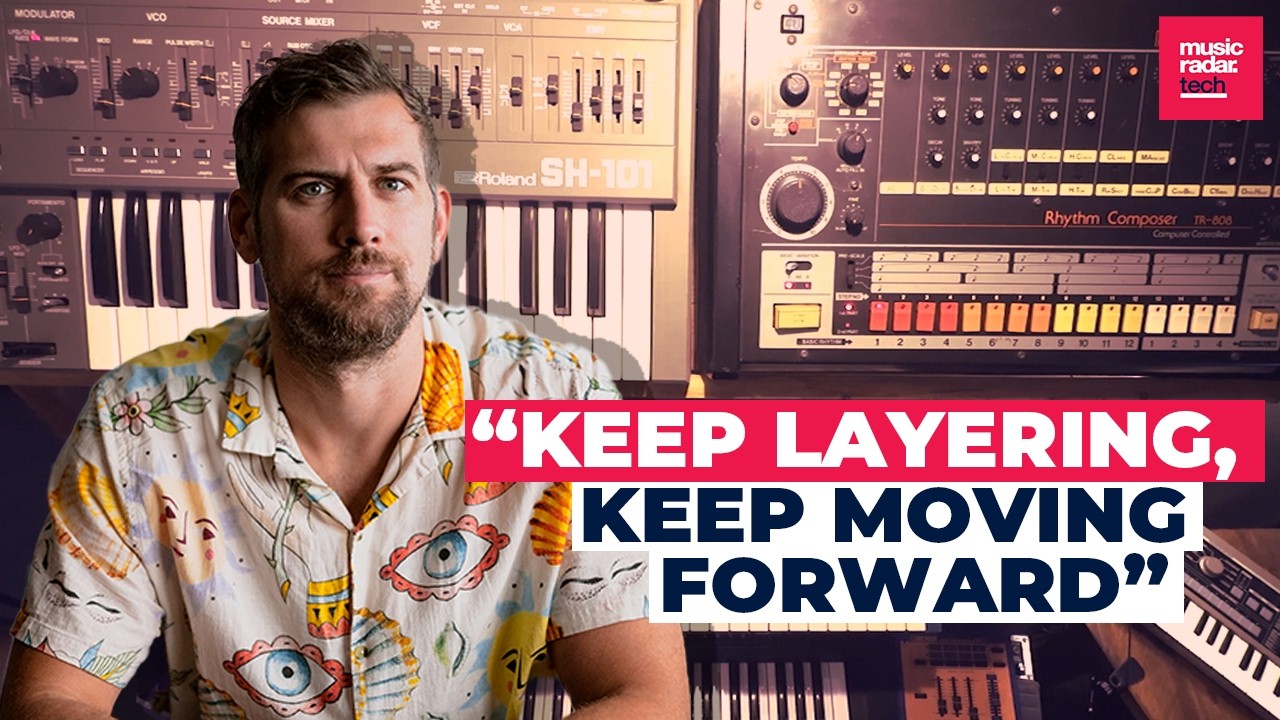 Hammer creates a hardware-driven house track from scratch (TR-808, SH-101, CS1x and more) - YouTube