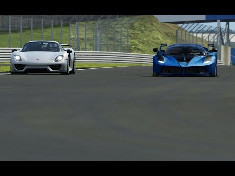 Ferrari FXX-K vs Porsche 918 Spyder vs Lamborghini Sesto Elemento at Silverstone