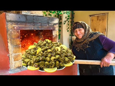 Baking Stuffed Grape Leaves, Big Cow Neck and Arishta Dish in the Oven!