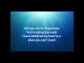 sarah mclachlan - forgiveness with lyrics