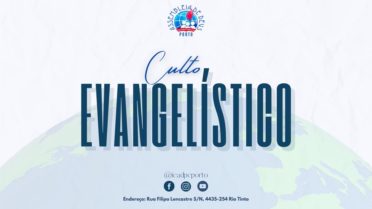 AO VIVO: CULTO EVANGELÍSTICO  - 08/12/2024 | IEADPE - PORTO - PORTUGAL