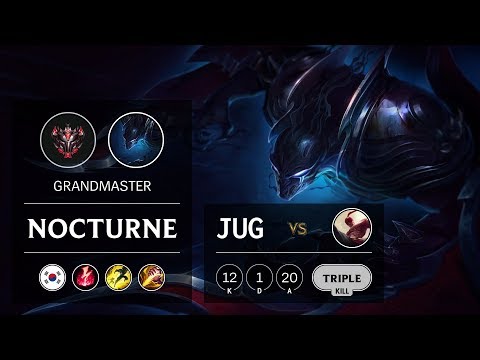 Nocturne Jungle vs Lee Sin - KR Grandmaster Patch 9.24