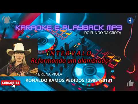 KARAOKE-  BRUNA VIOLA - DO FUNDO DA GROTA.