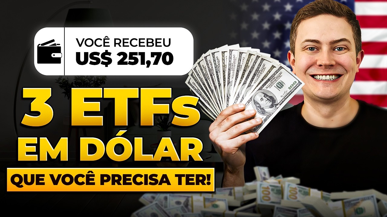 3 ETFS que pagam DIVIDENDOS em DÓLAR para INVESTIR em 2025